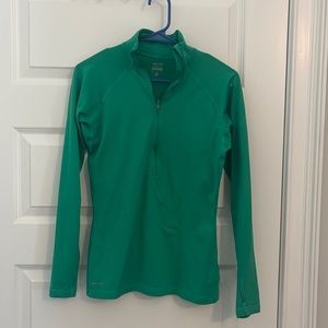 Nike Pro green quarter zip - Medium